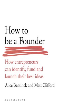 cover image of How to Be a Founder